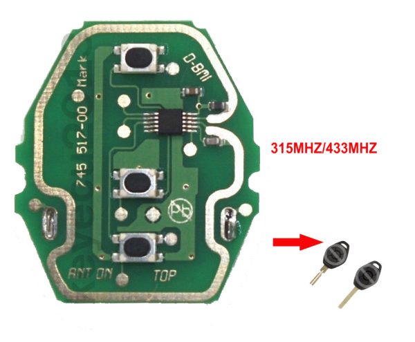 Плата ключа bmw е39 е38 е46 е53 315/433Mhz