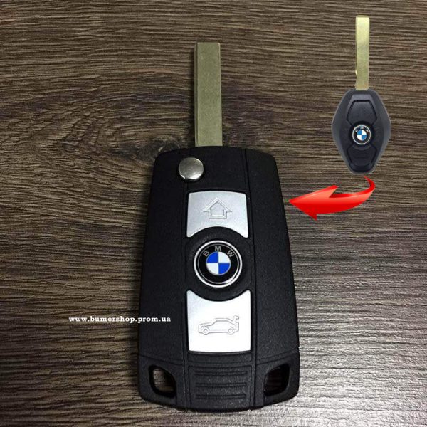 Корпус викидного ключа HU92 для заміни bmw e60