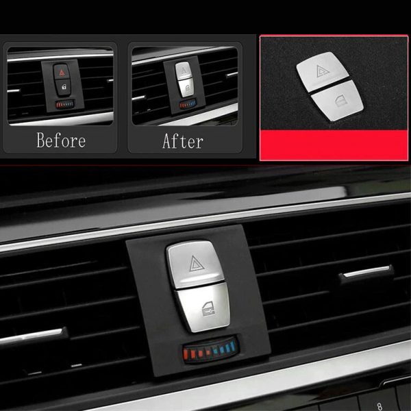 Декоративні накладки на кнопки аварійної пригоди bmw f20 f30 f35