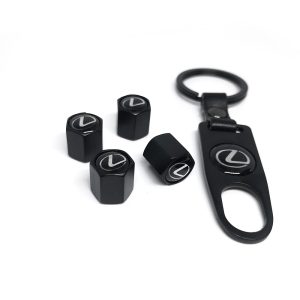 Ковпачки на ніпель і брелок Lexus чорні