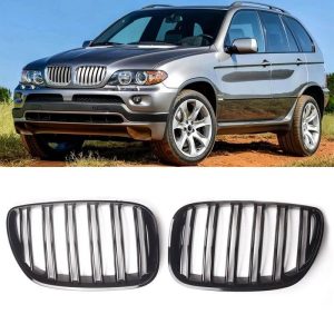 Подвійна решітка радіатора (ноздрі) bmw X5 E53 (2004-2006)
