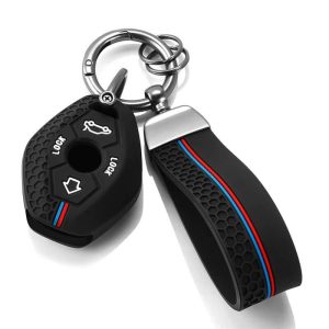Силіконовий чохол з брелком для ключів бмв